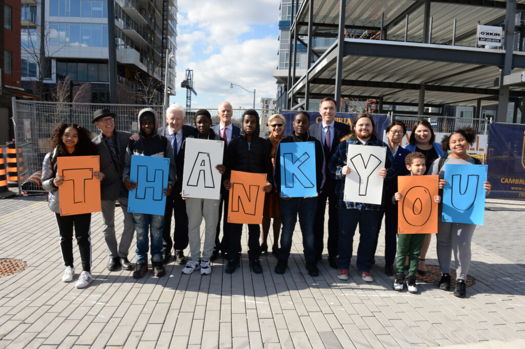 Youth Centre Construction Update: Celebrating our Progress with our Supporters and Community Leaders