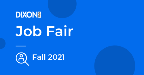 On October 7th, 2021 Dixon Hall will be hosting a job fair to offer employment and future opportunities to those in the community.